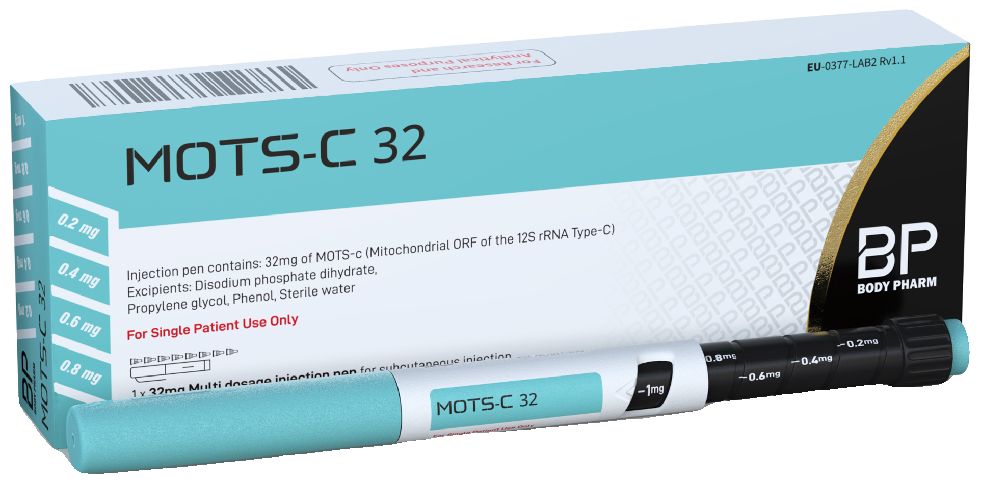 Body Pharm MOTS-C 32 mg pen and box