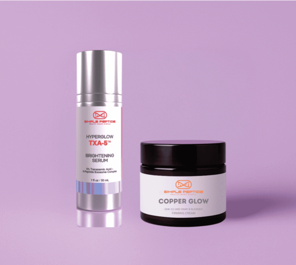 glow duo: hyperglow txa 5 exosome serum and copper glow cream